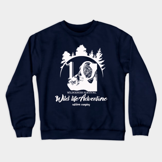 wilderness survival - wildlife adventure outdoor camping Crewneck Sweatshirt by The Bombay Brands Pvt Ltd